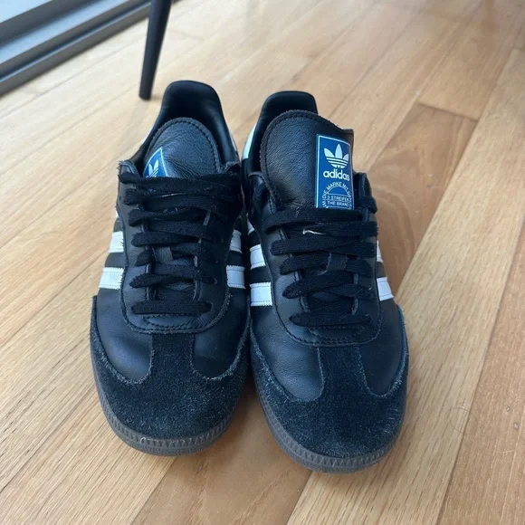 adidas Samba Black and White Sneakers - Picture 6 of 8